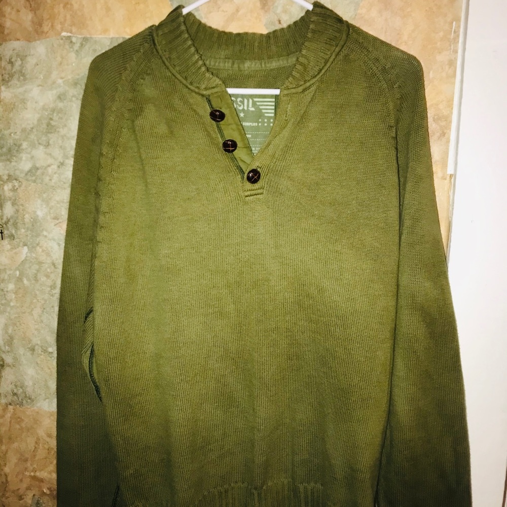 Fossil sweater men’s button
